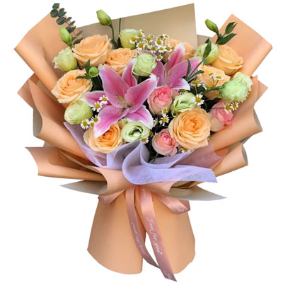 九江11朵玫瑰桔梗百合，陪你每个季节