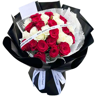 九江28朵玫瑰花混搭，充满爱的温暖